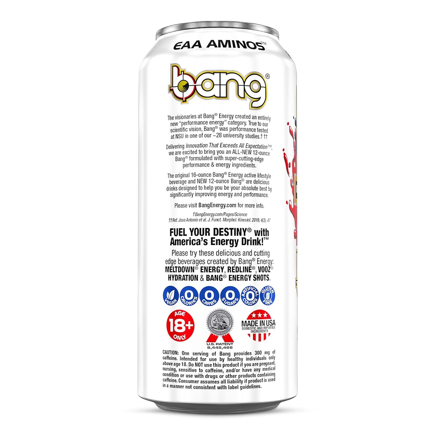 Energy Strawberry Blast, Sugar-Free Energy Drink, 16 Ounce (Pack of 24)