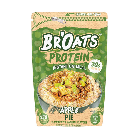 High Protein Oatmeal with 30G of Protein per Serving - Protein Packed Gluten Free Delicious Tasting High Protein Oats (Pack of 1, Apple Pie)