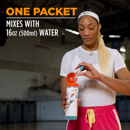 (12 Pack) (12 Pack)  G Zero Sports Drink Orange Flavoured, Powdered Energy Drink Mix, 0.9 Oz, 10 Count Packets