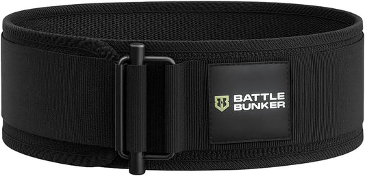 Weightlifting Belt for Men and Women – Self-Locking Lifting Belt with 4” Core Support for Squats, Deadlifts, Olympic Lifting & Crossfit – Adjustable Gym Belt for Strength Training