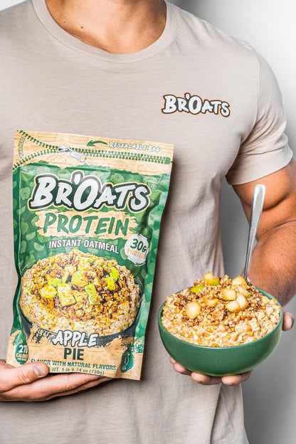 High Protein Oatmeal with 30G of Protein per Serving - Protein Packed Gluten Free Delicious Tasting High Protein Oats (Pack of 1, Apple Pie)