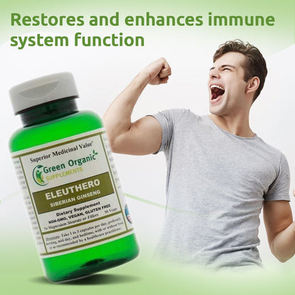 Green Organic Supplements' Eleuthero, Siberian Ginseng