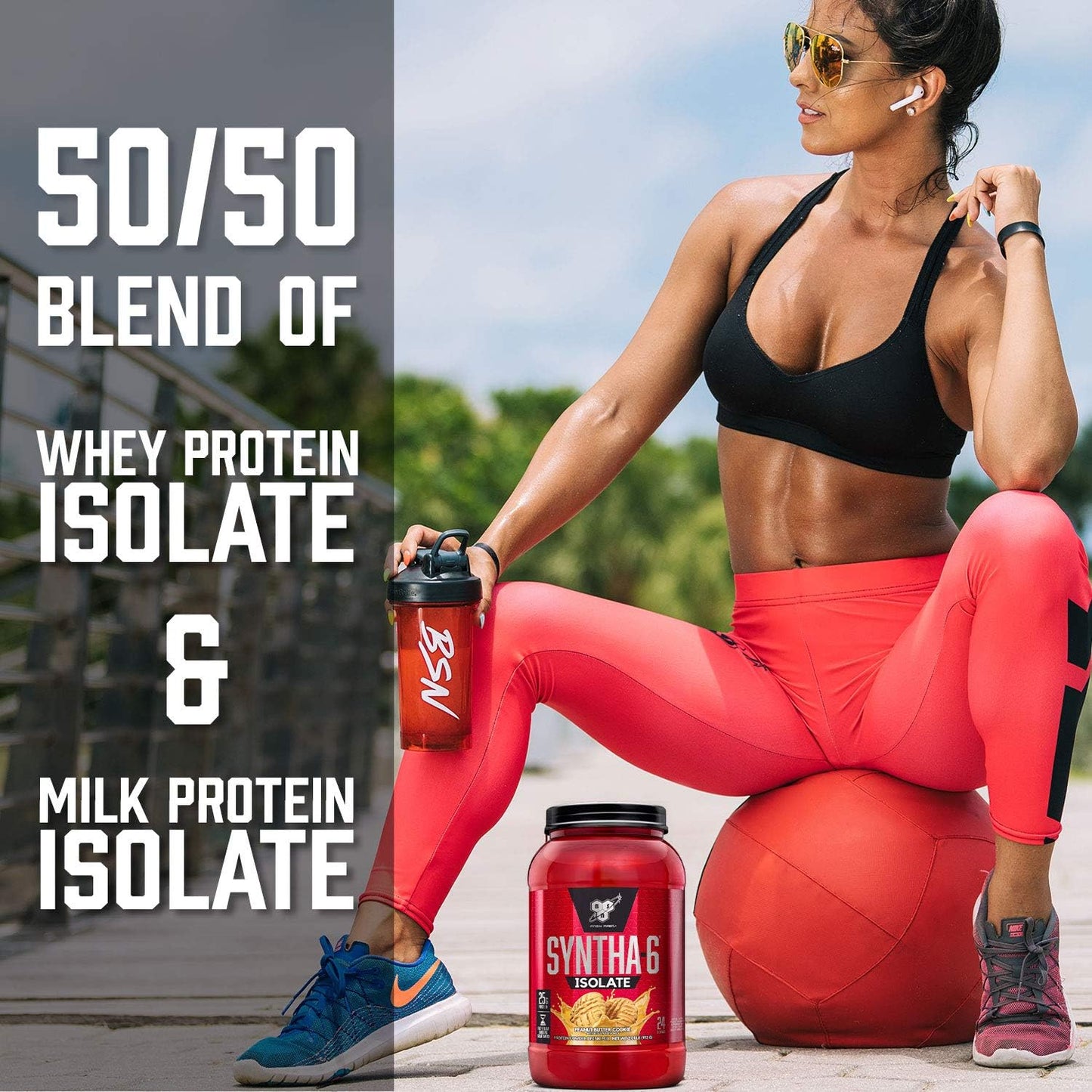 SYNTHA-6 Isolate, Strawberry Post Workout Protein Powder for Muscle Gain, Whey Protein Isolate, Milk Protein Isolate, Essential Amino Acids, Strawberry Milkshake, 2.01 Pounds, 24 Servings