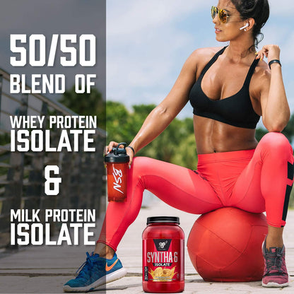 SYNTHA-6 Isolate, Strawberry Post Workout Protein Powder for Muscle Gain, Whey Protein Isolate, Milk Protein Isolate, Essential Amino Acids, Strawberry Milkshake, 2.01 Pounds, 24 Servings