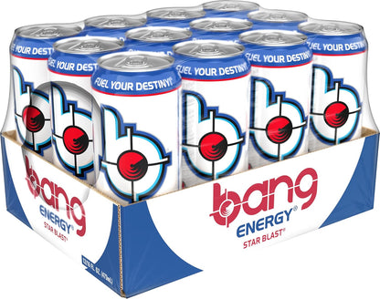 Energy Star Blast, Sugar-Free Energy Drink, 16 Ounce | Pack of 12