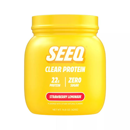 Seeq Clear Protein Powder - Strawberry Lemonade - Whey Protein Isolate - 15 Servings