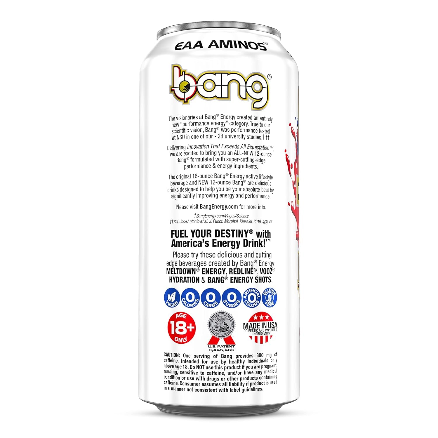Energy Strawberry Blast, Sugar-Free Energy Drink, 16 Ounce (Pack of 24)