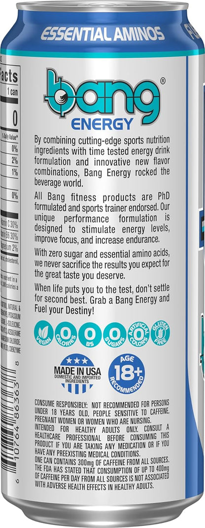 Energy Star Blast, Sugar-Free Energy Drink, 16 Ounce | Pack of 12
