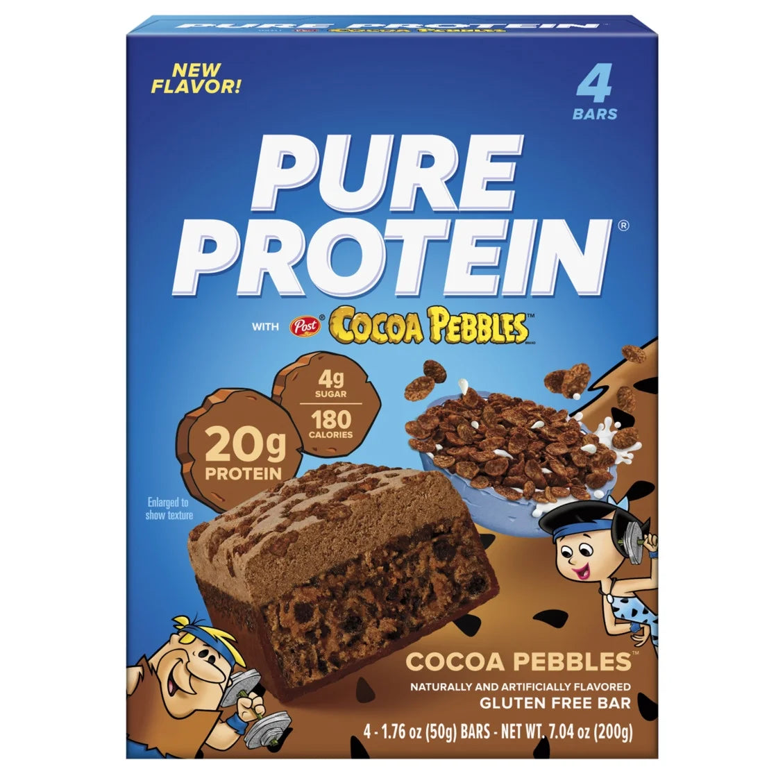 Bars, Cocoa Pebbles, 20G Protein, 1.76 Oz, 4 Count