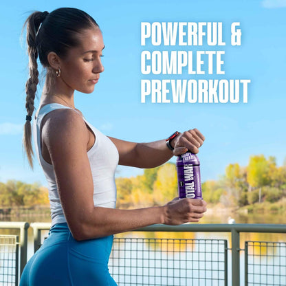 Total War Ready to Drink Pre Workout | Baja Bomb | 365Mg Caffeine + Citrulline Malate + Beta Alanine | Zero Sugar (12 Pack)