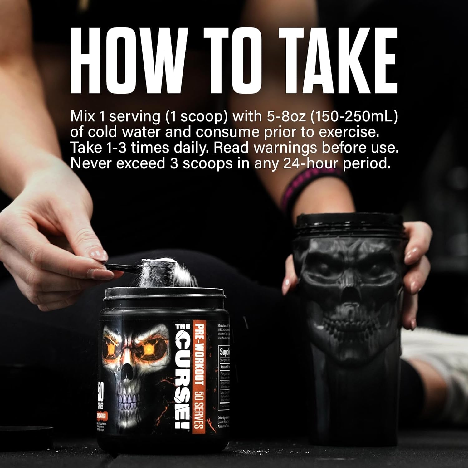 the Curse! Fruit Punch Pre Workout Powder with Creatine – Extreme Energy Preworkout for Men & Women – 50 Servings – L Citrulline, Beta Alanine & Caffeine for Pump, Strength & Focus