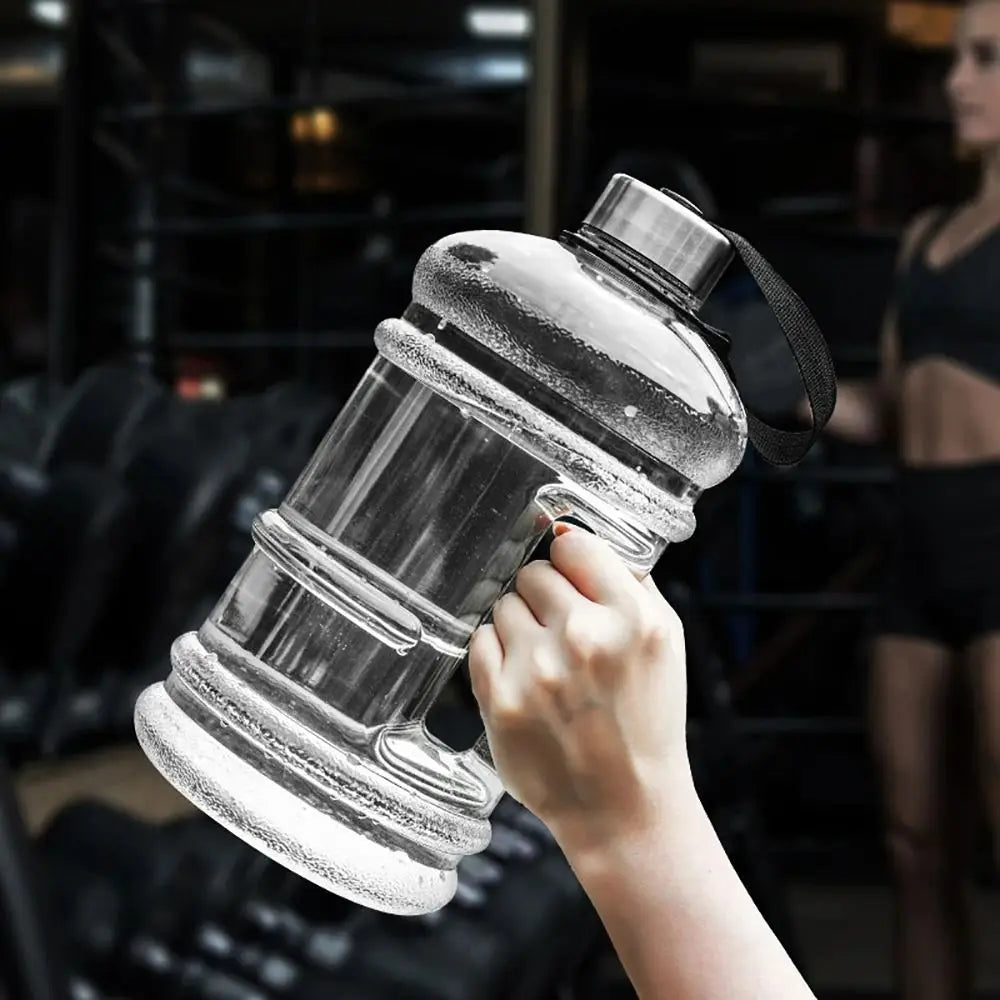 1Pc Gallon Bottle Water Bottle Portable Sports Drink Bottle Training Sports Workout Outdoor Gym Large Capacity Shaker Bottle
