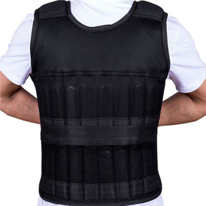 50Kg Fitness Sports Weighted Vest Adjustable Workout Exercise Training Weight Bearing Clothes Strength Physical Training