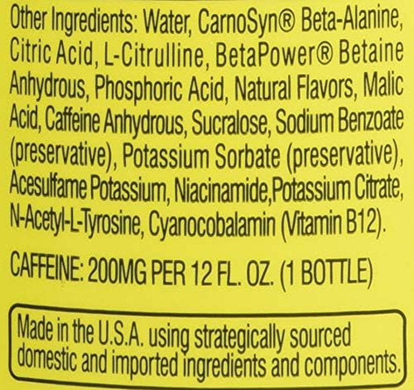 Energy Non-Carbonated Zero Sugar Energy Drink, Pre Workout Drink + Beta Alanine, Icy Blue Razz, 12 Fl Oz (Pack of 12)