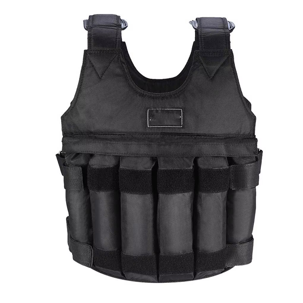 50Kg Fitness Sports Weighted Vest Adjustable Workout Exercise Training Weight Bearing Clothes Strength Physical Training