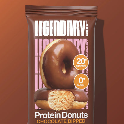 - Protein Donuts Chocolate Dipped 8.6Oz/4Ct