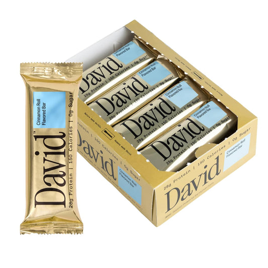 Protein Bar, Cinnamon Roll, Pack of 12 Protein Bars | 28G of Protein | 150 Calories | 0G of Sugar - High Protein, Low Carb, Gluten Free Protein Bar