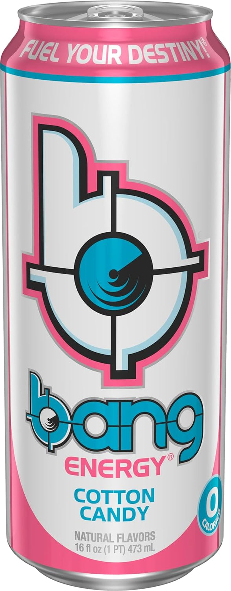 Energy Cotton Candy, Sugar-Free Energy Drink, 16-Ounce | Pack of 12