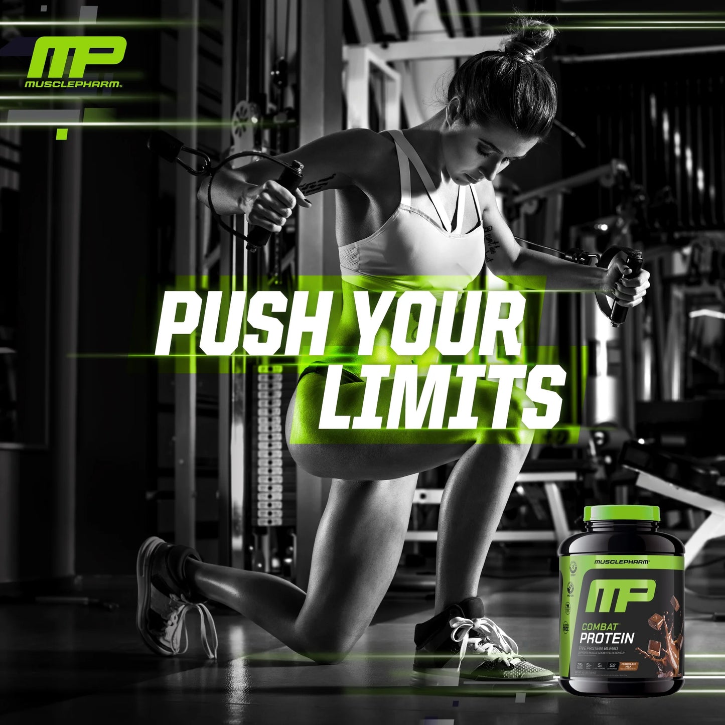 Combat Protein Powder, Chocolate Milk, 25G Protein, 4Lb, 64Oz