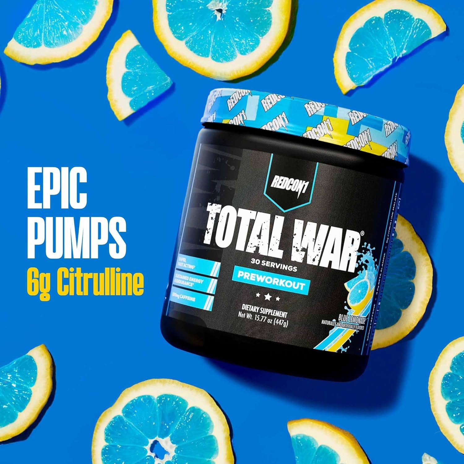 Total War Pre Workout Powder | Baja Bomb | 320Mg Caffeine + Citrulline Malate + Beta Alanine (30 Servings)