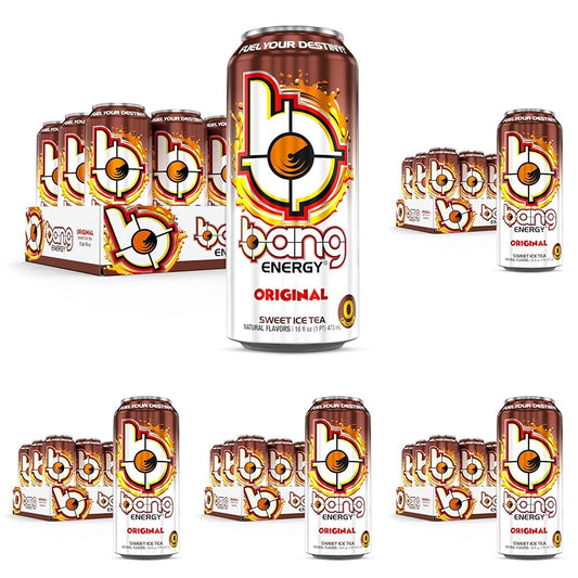 Energy Sweet Ice Tea, Sugar-Free Energy Drink, 16 Fluid Ounces (Pack of 60)