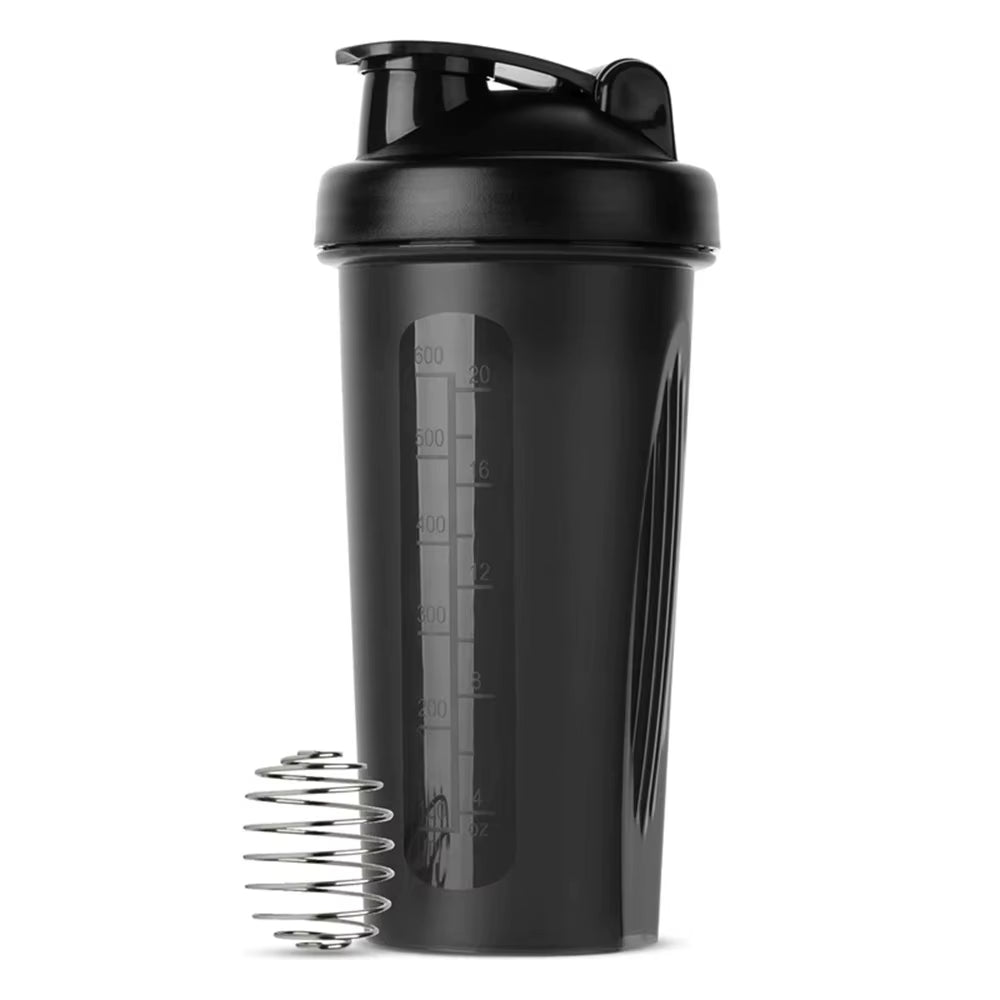 1Pc Shaker Bottle 600Ml Portable Fitness Bottle 20Oz Protein Shaker Bottle Perfect for Fitness Enthusiasts Athletes