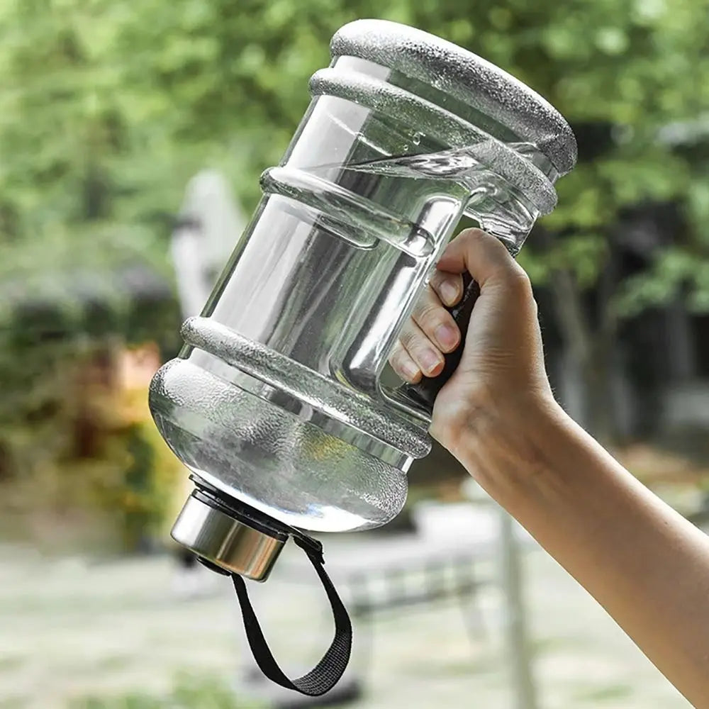 1Pc Gallon Bottle Water Bottle Portable Sports Drink Bottle Training Sports Workout Outdoor Gym Large Capacity Shaker Bottle