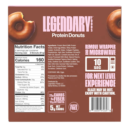 - Protein Donuts Chocolate Dipped 8.6Oz/4Ct