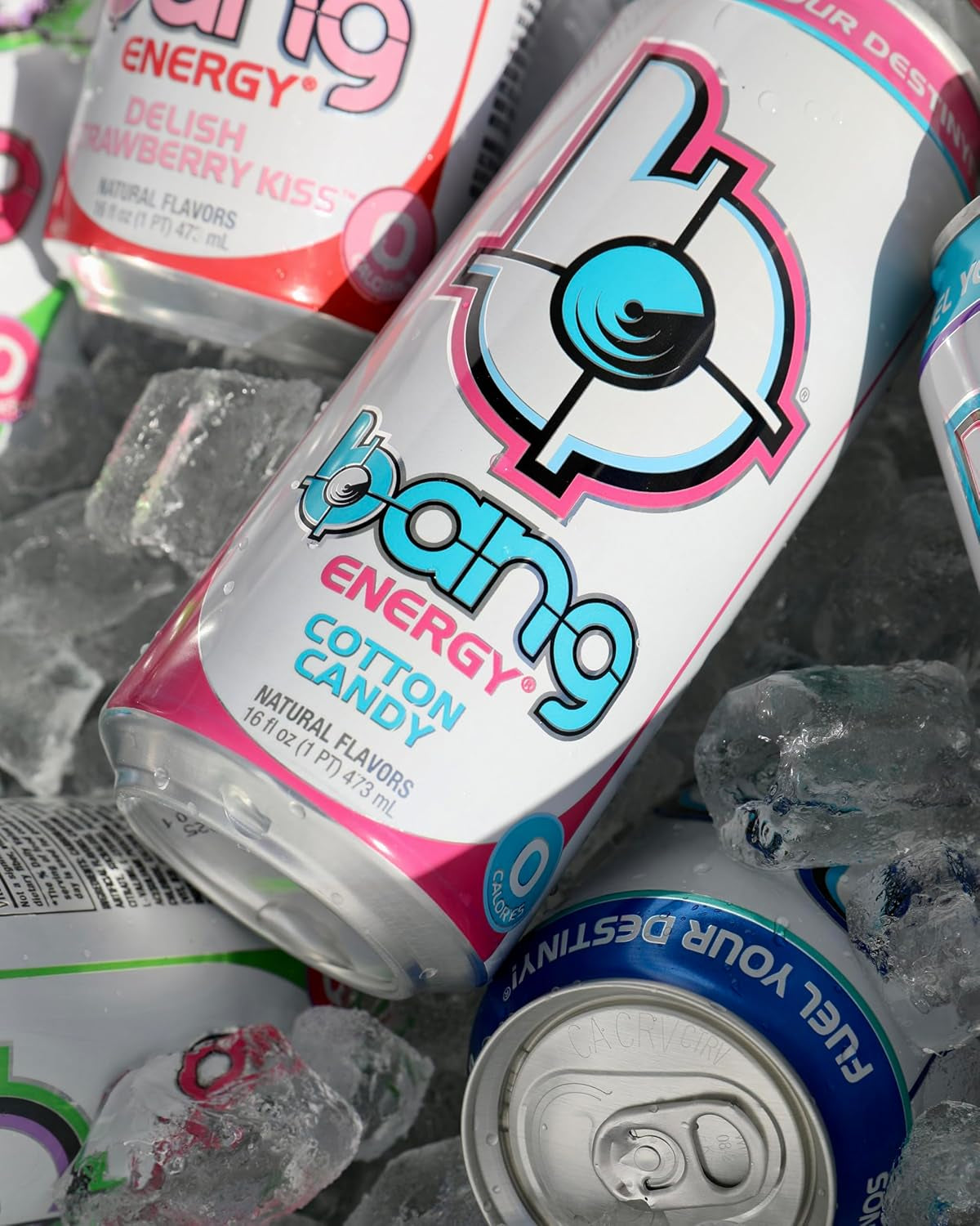 Energy Cotton Candy, Sugar-Free Energy Drink, 16-Ounce | Pack of 12