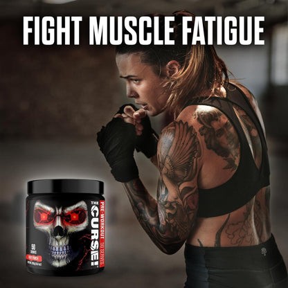 the Curse! Fruit Punch Pre Workout Powder with Creatine – Extreme Energy Preworkout for Men & Women – 50 Servings – L Citrulline, Beta Alanine & Caffeine for Pump, Strength & Focus