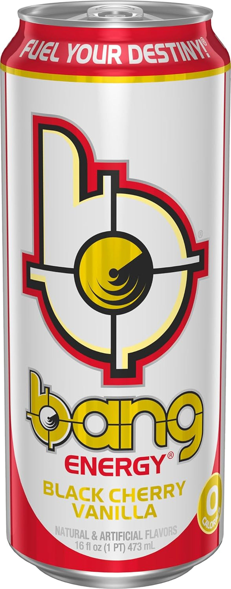 Energy Black Cherry Vanilla, Sugar-Free Energy Drink, 16-Ounce | Pack of 12