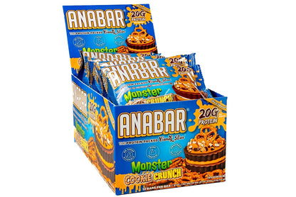 Anabar Protein Bar, the Protein-Packed Candy Bar, Amazing Tasting Protein Bar, No Sugar Alcohols, High Protein, Amazingly Delicious (12 Bars, Milk Chocolate Monster Cookie Crunch)