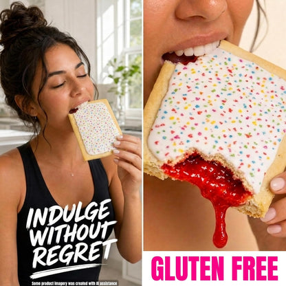 High Protein Pastry, Strawberry, Low Carb/Low Sugar Snack | Original Protein Pastry, Keto Snack,Frosted Breakfast Tart, High Protein Keto Treats,Healthy Protein Snacks for Adults Kids