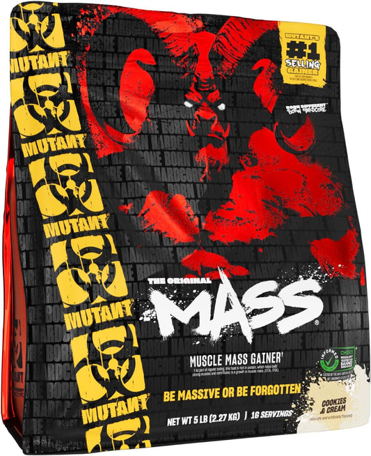Mass | Weight Mass Gainer Protein Powder - High Calorie Protein Powder for Mass Gain - Cookies and Cream - 5 Pound