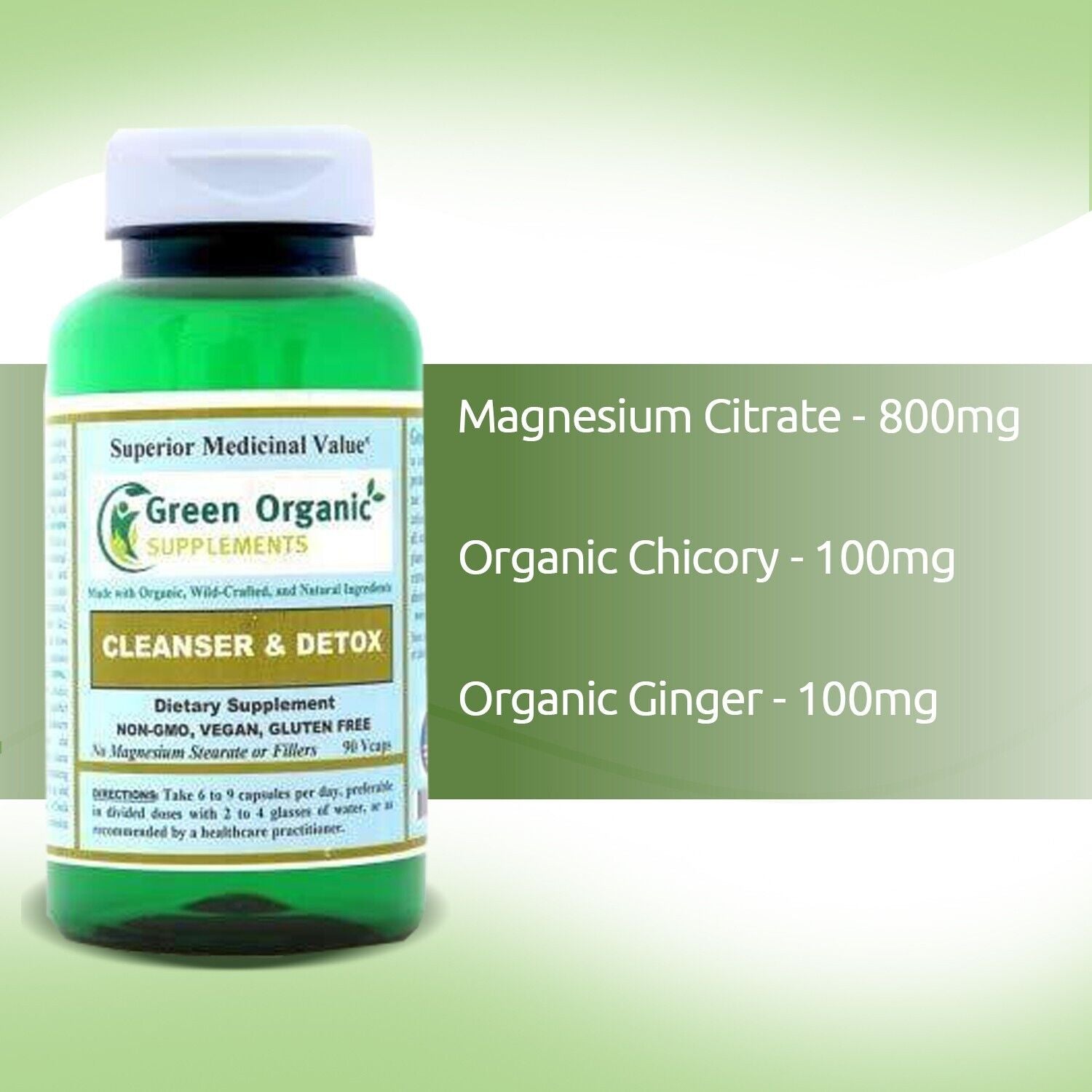 Green Organic Supplements' Cleanser and Detox