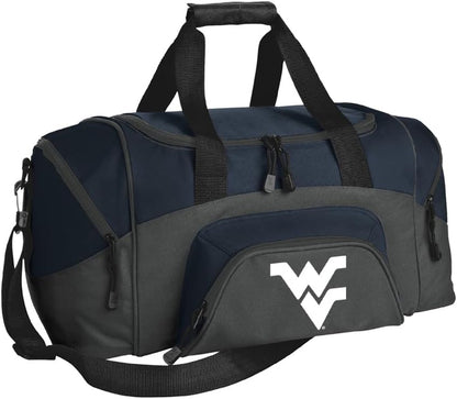 SMALL West Virginia University Gym Bag Deluxe WVU Carryon Travel Duffel Bag