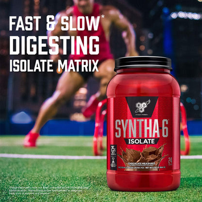 SYNTHA-6 Isolate, Strawberry Post Workout Protein Powder for Muscle Gain, Whey Protein Isolate, Milk Protein Isolate, Essential Amino Acids, Strawberry Milkshake, 2.01 Pounds, 24 Servings