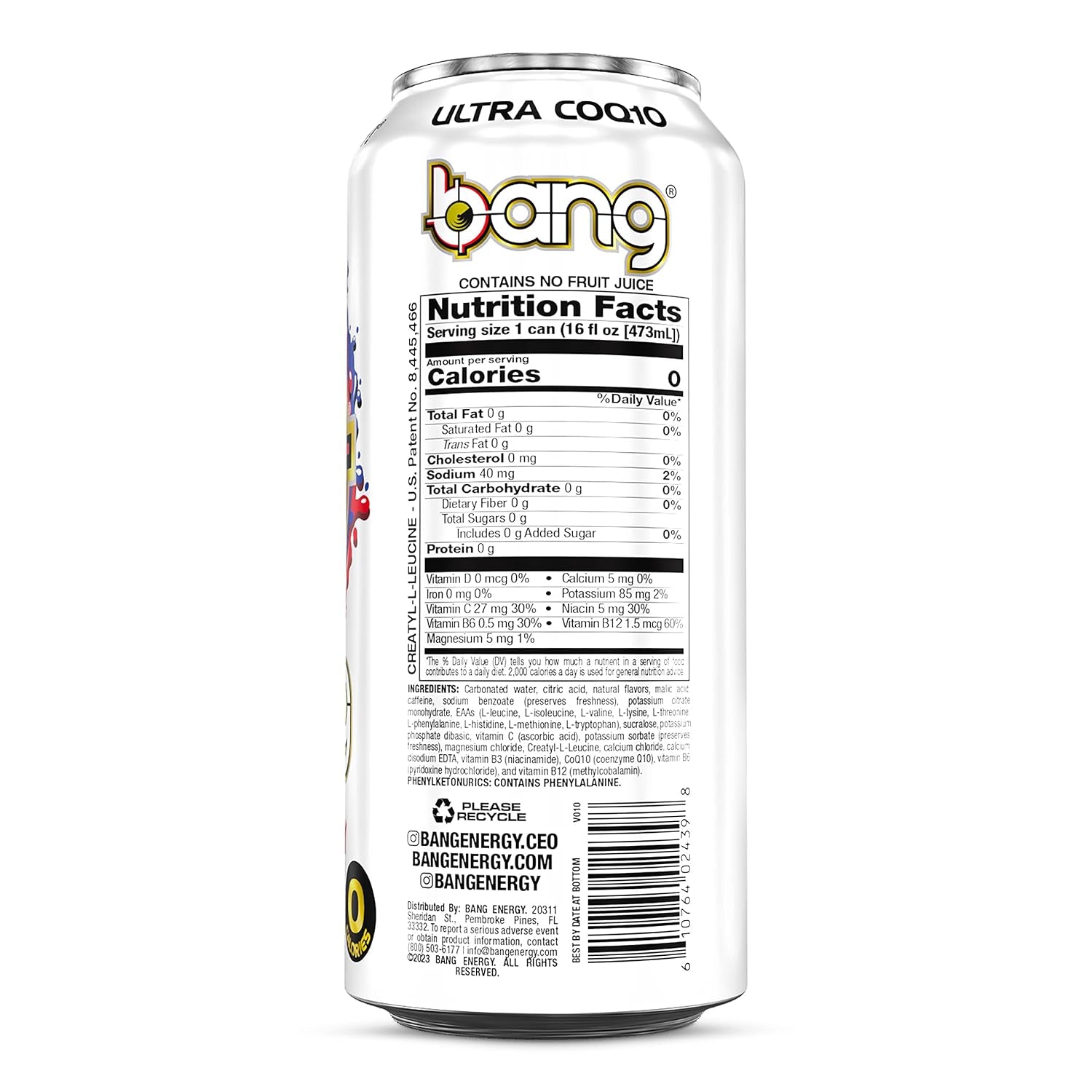 Energy Strawberry Blast, Sugar-Free Energy Drink, 16 Ounce (Pack of 24)