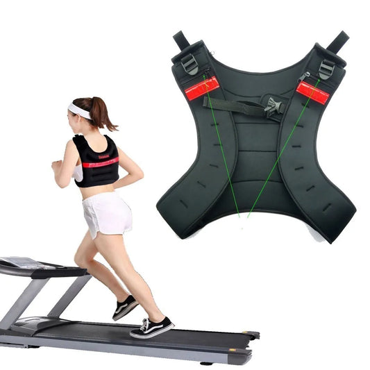 Weight Jacket Weighted Vest Exercise Boxing Sanda Training Waistcoat Outdoor Fitness Equipment Power Sport Entertainment Black