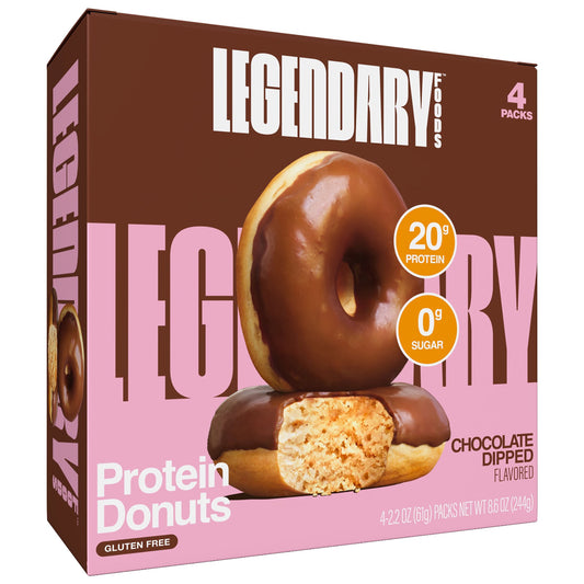 - Protein Donuts Chocolate Dipped 8.6Oz/4Ct