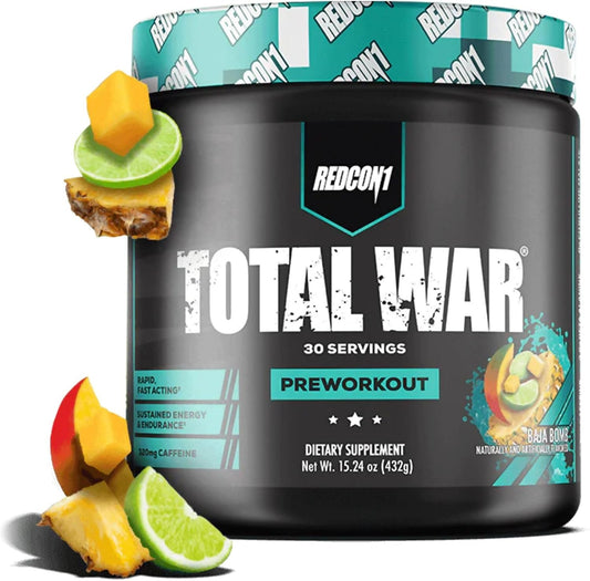Total War Pre Workout Powder | Baja Bomb | 320Mg Caffeine + Citrulline Malate + Beta Alanine (30 Servings)
