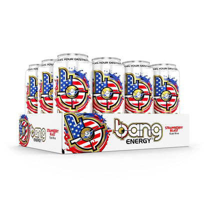 Energy Strawberry Blast, Sugar-Free Energy Drink, 16 Ounce (Pack of 24)
