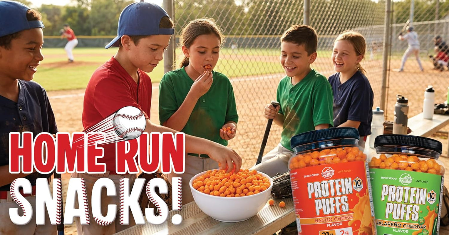 Twin Peaks Protein Puffs - (Nacho Cheese), Keto Friendly, Low Carb Snack (300G, 21G Protein, 2G Net Carbs, High Protein, Healthy Crunchy Snack).
