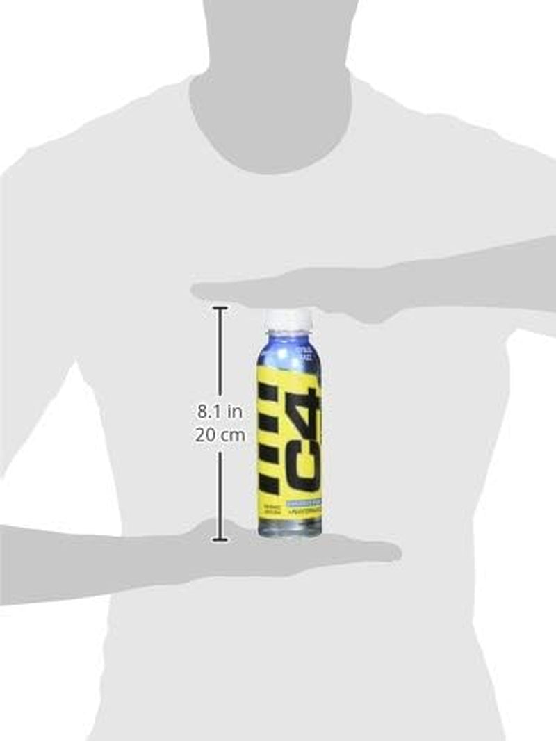 Energy Non-Carbonated Zero Sugar Energy Drink, Pre Workout Drink + Beta Alanine, Icy Blue Razz, 12 Fl Oz (Pack of 12)