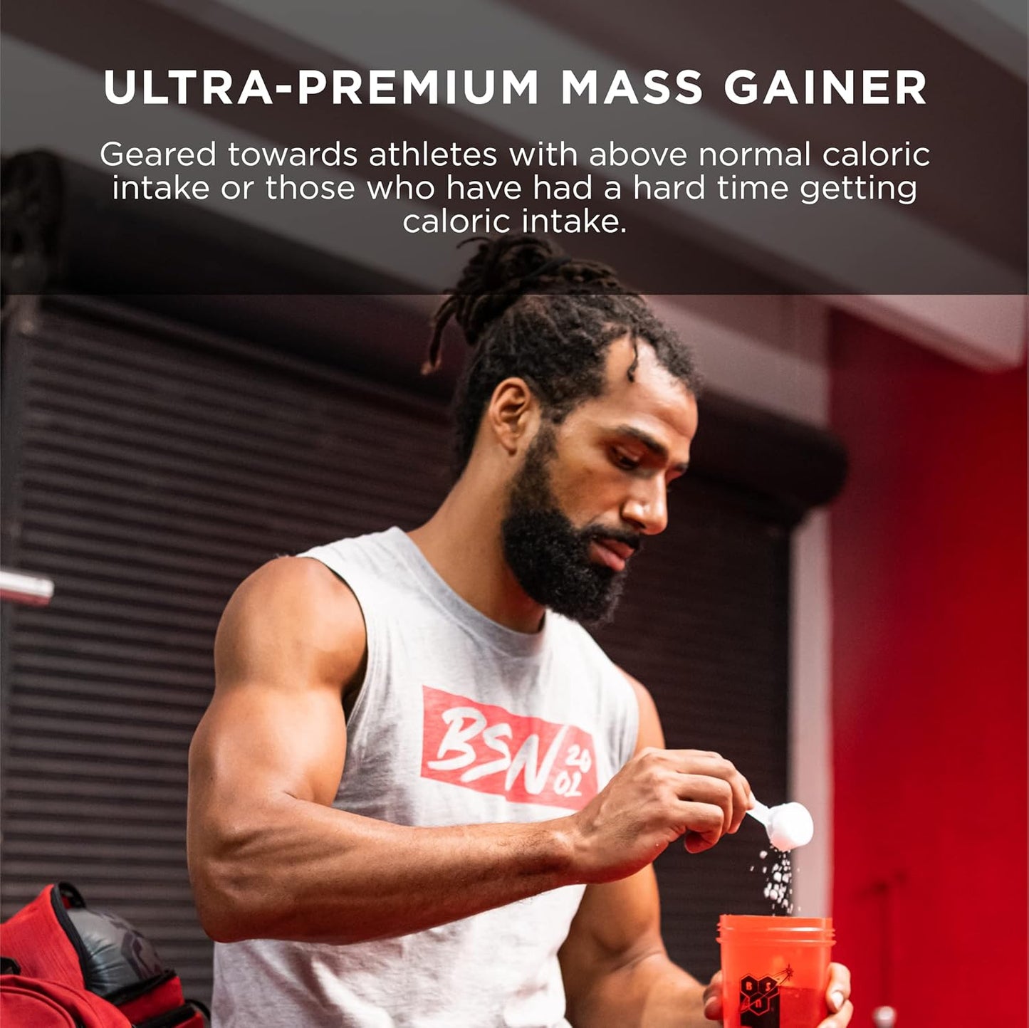 TRUE-MASS Weight Gainer, Mass Gainer Protein Powder, Post Workout Muscle Recovery Powder, Muscle Gainer, 2:1 Carbs to Protein Ratio, Vanilla Ice Cream, 5.82 Pound, 16 Servings