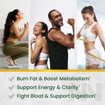 (2 Pack)  Green Tea Fat Burner Gummies, Metabolism Support for Men and Women, 60 Count