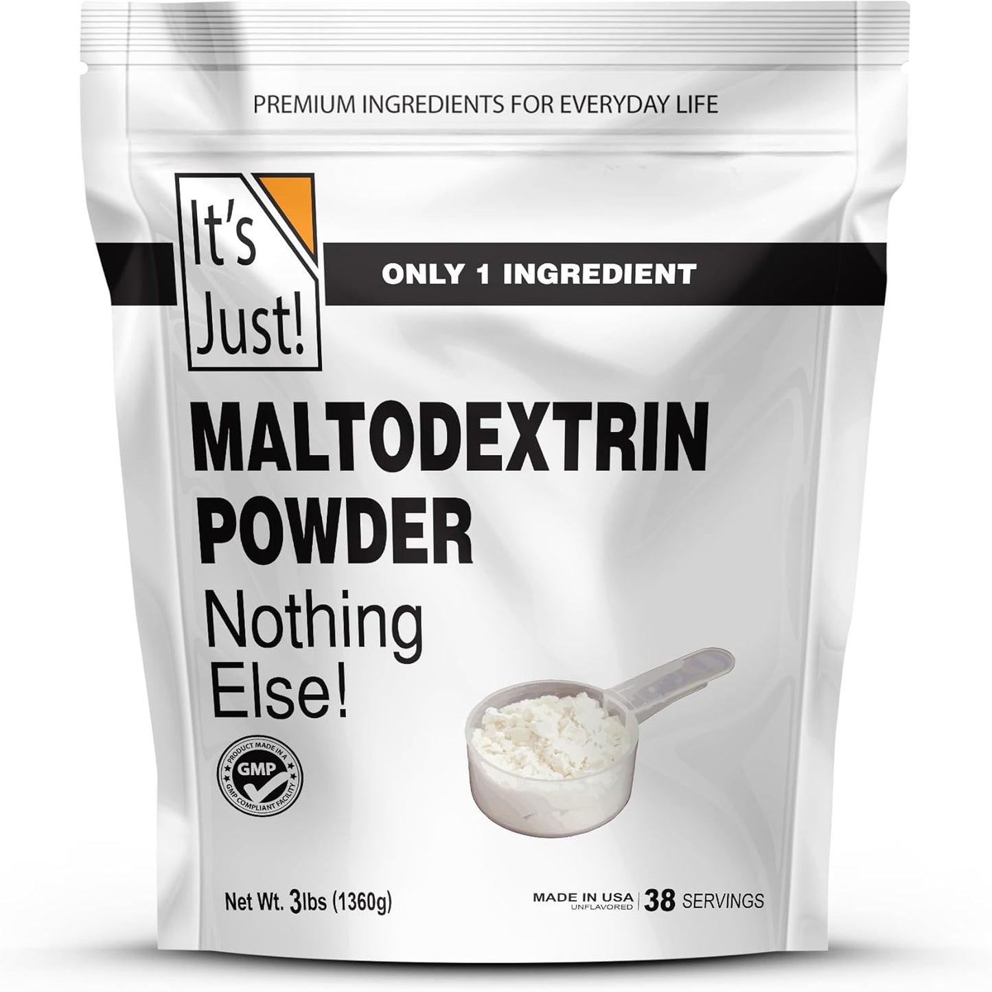 - Mass Gainer Powder, 100% Maltodextrin (Complex Carbohydrates), Sustained Energy, Rapid Absorption, Non-Gmo, Easily Add to Any Protein Shake, 3Lbs / 38 Servings