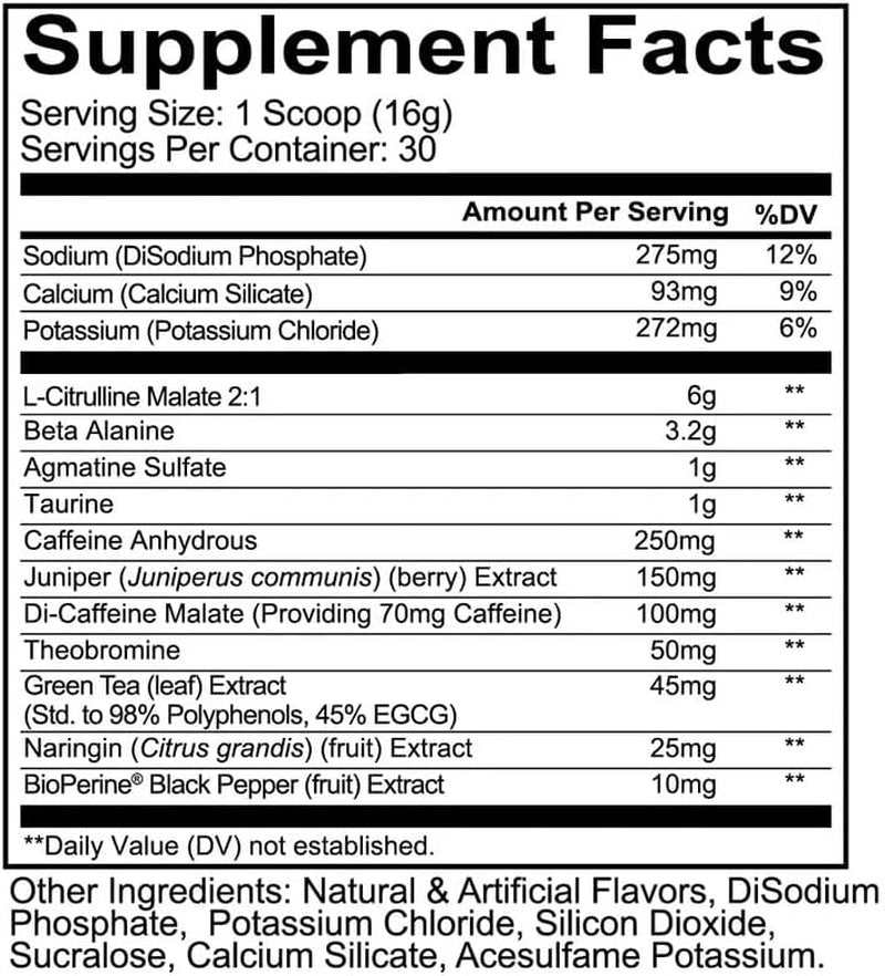 Total War Pre Workout, Sour Gummy Bear - Contains 320Mg of Caffeine from Green Tea, Juniper & Beta Alanine - Pre Work Out with Amino Acids to Increase Pump, Energy + Endurance (30 Servings)