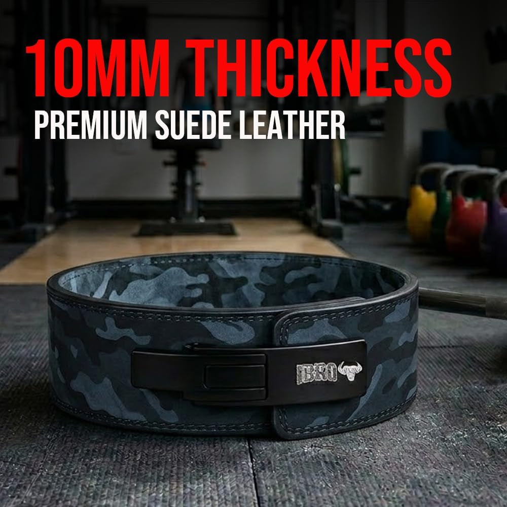 Powerlifting Lever Gym Belt – Power 8MM, 10MM or 13MM Extreme Heavy Duty Genuine Leather Belts - Squats Deadlifts Bodybuilding Weight Lifting IPF Power Lifting Strongman for Men