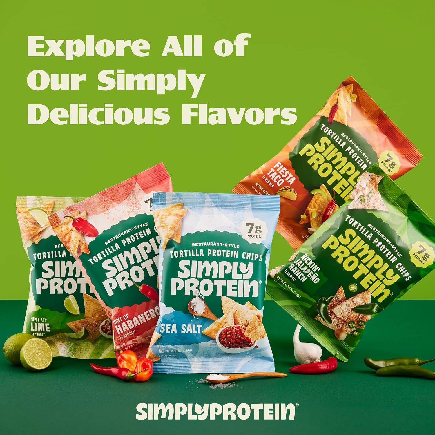 - Tortilla Chips, Restaurant Style Protein Chips, Hint of Habanero (3-Pack) - 7G Protein, 140 Calories, Gluten Free, Vegan - Plant Based Pea Protein Snacks - 3 Bags, 4.58Oz (130G)